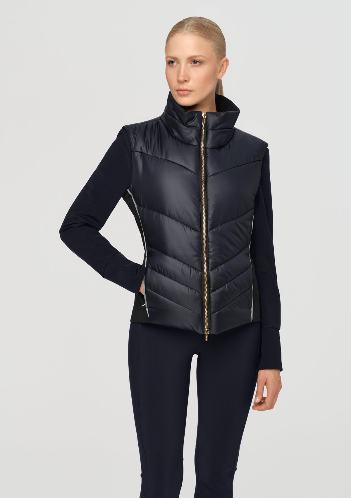 SLEEVE ONOFF Padded Jacket navy