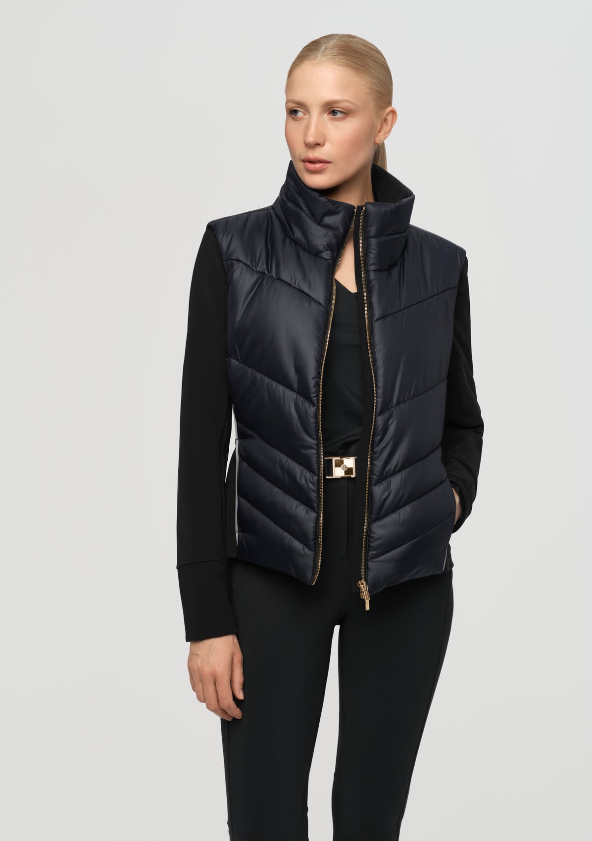 SLEEVE ONOFF Padded Jacket navy