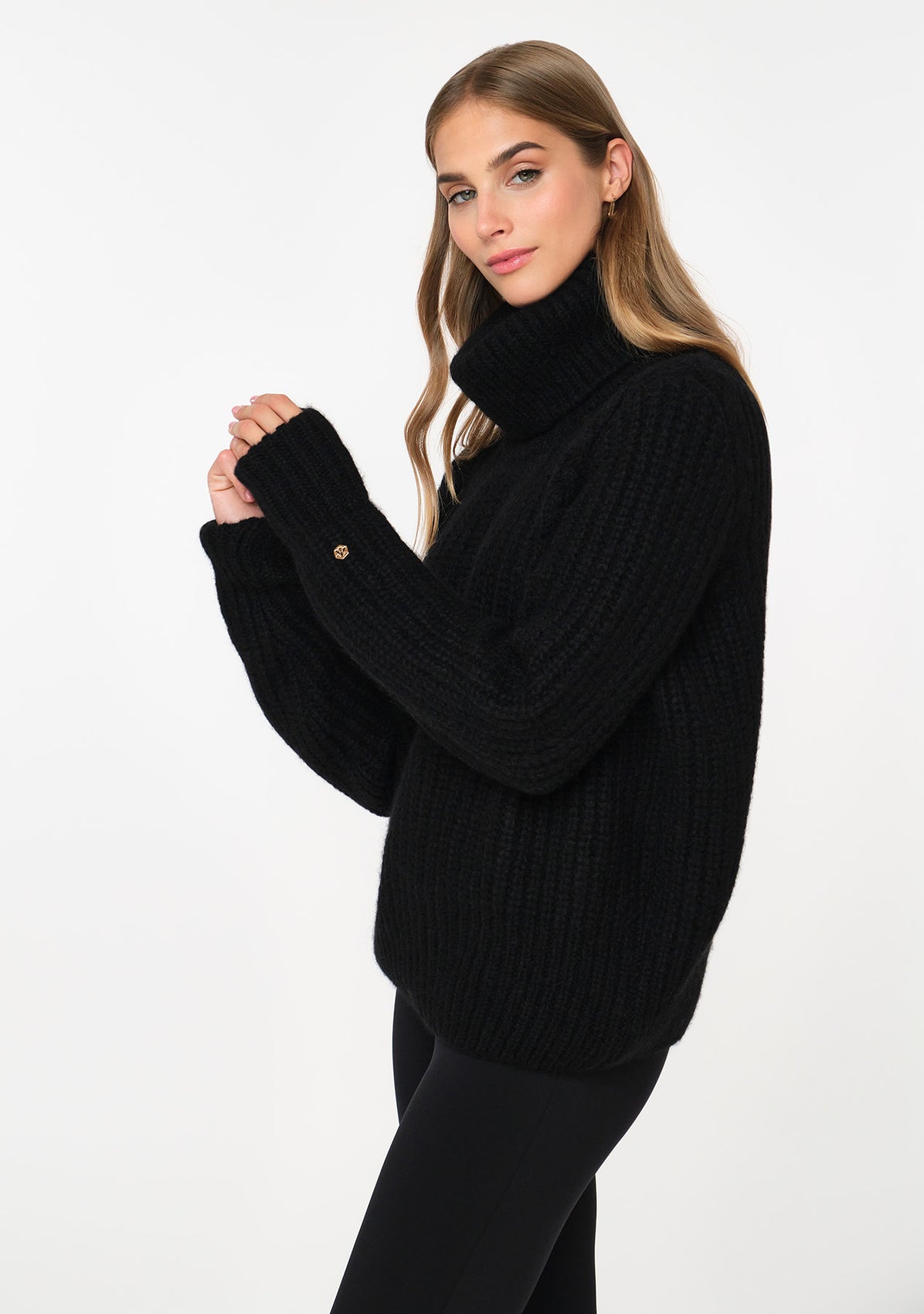 PELLICI Alpaca-Blend Sweater schwarz