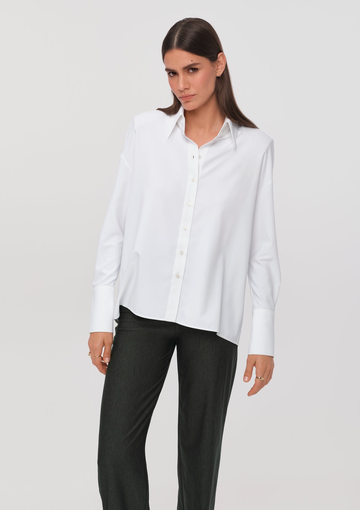 LAREGIA Stretch Shirt white