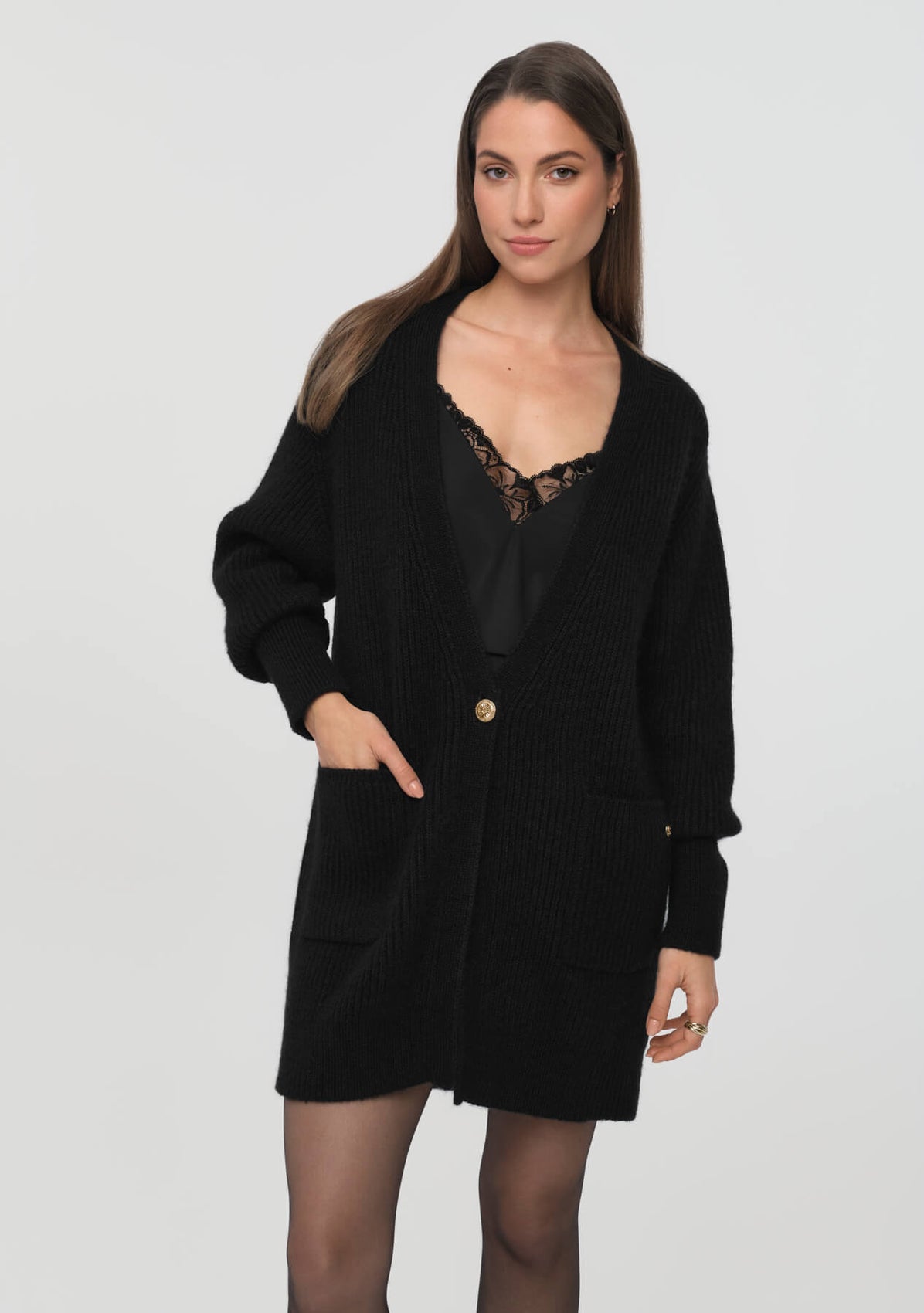 SARIEL Cardigan schwarz