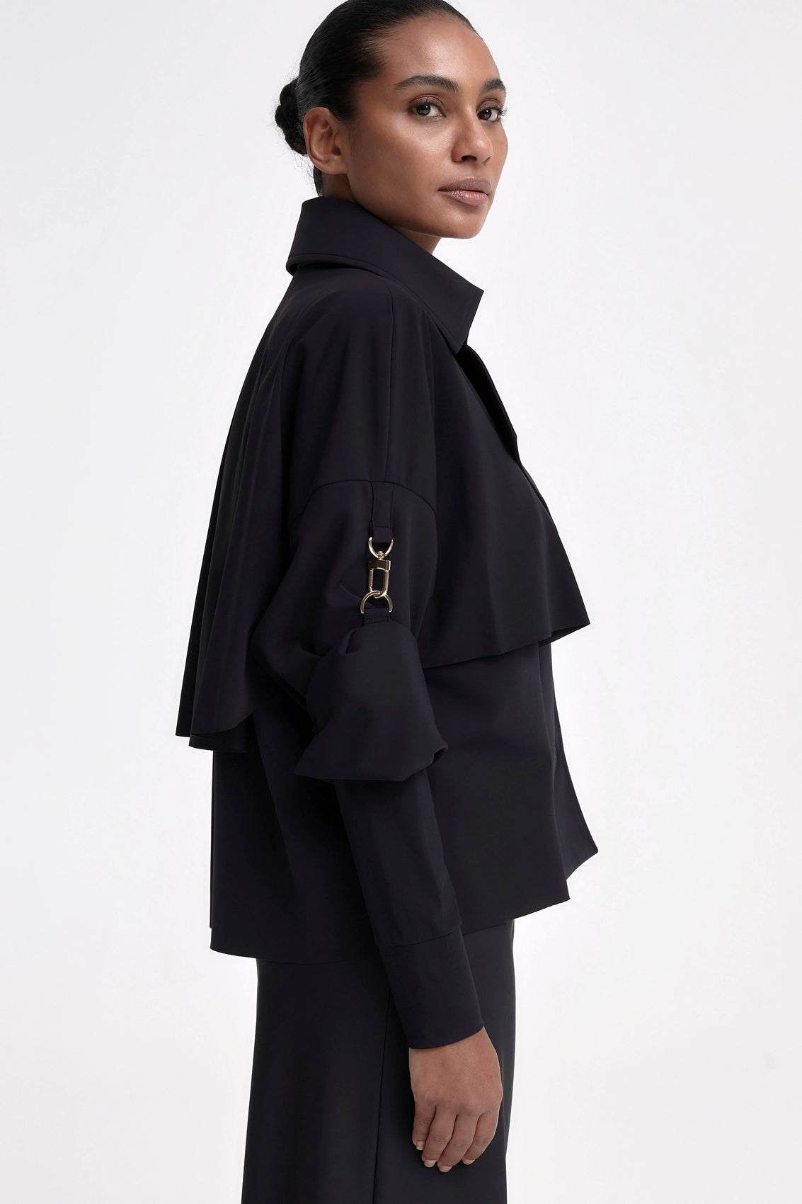 CRESSIDA Trench Jacket schwarz